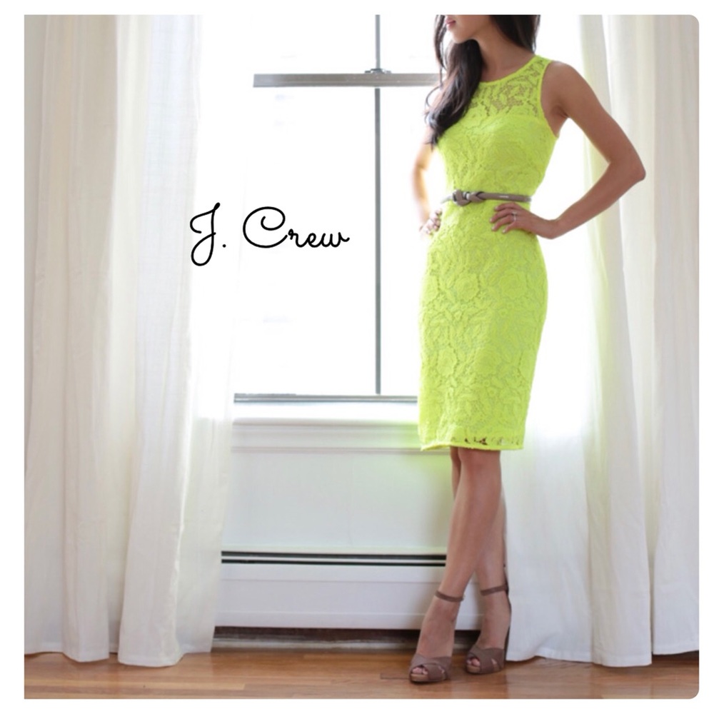 {J.Crew} Lace sheath dress from the J. crew BL Collection